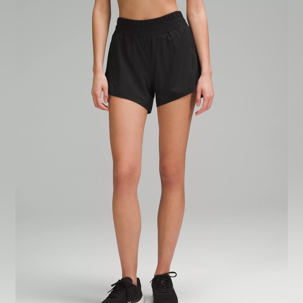 NWT lululemon Track That Mid-Rise Lined Short 5" Sz‎ 6 Black
